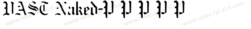 VAST Naked字体转换